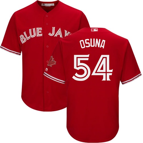 Blue Jays #54 Roberto Osuna Red Cool Base Canada Day Stitched Youth MLB Jersey